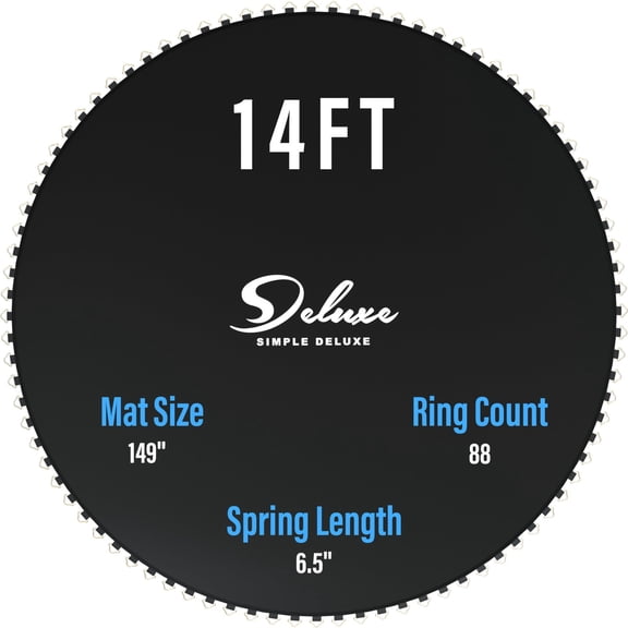 14ft Trampoline Mat Round Trampoline Safety Pad Universal Replacement Spring Mat