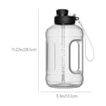 thumbnail image 3 of Large Capacity Fitness Water Bottle 1.8L/2.8L | Plastic Sports Kettle w/ Straw & Handle | Leak-Proof Outdoor Jug | Durable Food-Grade Material | For Gym, Camping, Athletes, 3 of 9
