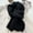 Black, variant on Neck Warmer Womens Winter Warm Wool Blend Knitted Scarf Soft Solid Color Breathable Elastic Scarf Knitted Scarf