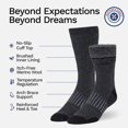 thumbnail image 3 of Calcetines de lana con botones y pliegues, cálidos para invierno, para hombre y mujer, 3 of 7