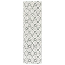 SAFAVIEH Vermont Orval Geometric Floral Wool Runner Rug, Ivory/Green, 2'3" x 8'