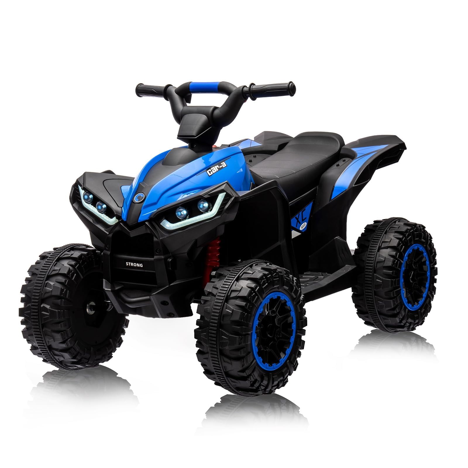 Accreate Battery Powered 12V Kids Electric ATV, Dual Motor 4-Wheeler with Parent Remote, Music Dashboard, 1.9–3.1 MPH, 7AH, Shock Absorber, Front Lights, for Children Ages 3–8, 40–60 Min Run Time