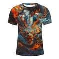 thumbnail image 5 of Vivianyo HD Short Sleeve Shirt for Men,Big Summer Fashion Casual Men's Round Neck Printed T-shirt Top, 5 of 5