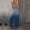 Blue, variant on Idoravan Jumpsuit for Women Clearance Casual Women Fashion Backless Loose Long Pants Jumpsuit Long Short Bodysuit