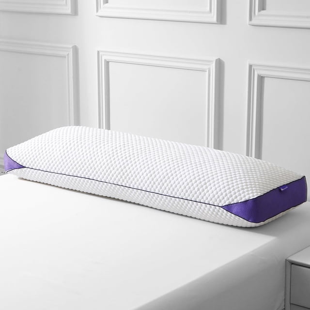 Adjustable Shded Memory Foam Body Pillow Cooling Long Pillow with Washable Cover Full Support for Side Sleepers Back Hip & Leg Comfort &#;x&#;