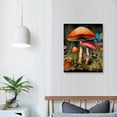 thumbnail image 3 of COMIO Retro Mushroom Posters Floral Art Home Room Decor Vintage Aesthetic Posters Earthy Vintage Wall Decor Mushroom Canvas Art Painting for Living Room Bedroom Garden, 3 of 4