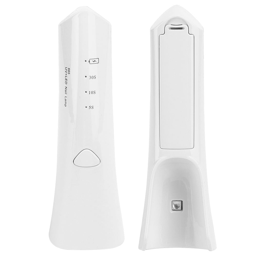 Xirurus USB Handheld Nail Lamp Polish Dryer UV Manicure Drying Machine Mutifunction Money Detector Portable Mini Gel Polish Curing Light Tool White Finish