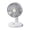 White, variant on Summer Round Base Rechargeable Desktop Cooling Fan, Portable Quiet Strong Wind Small Table Fan for Outdoor Camping, Office, Bedroom, Dorm and Gift Giving