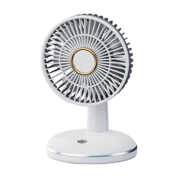 Portable Fan Rechargeable with Round Base, Desk Cooling Fan for Outdoor Travel Gift