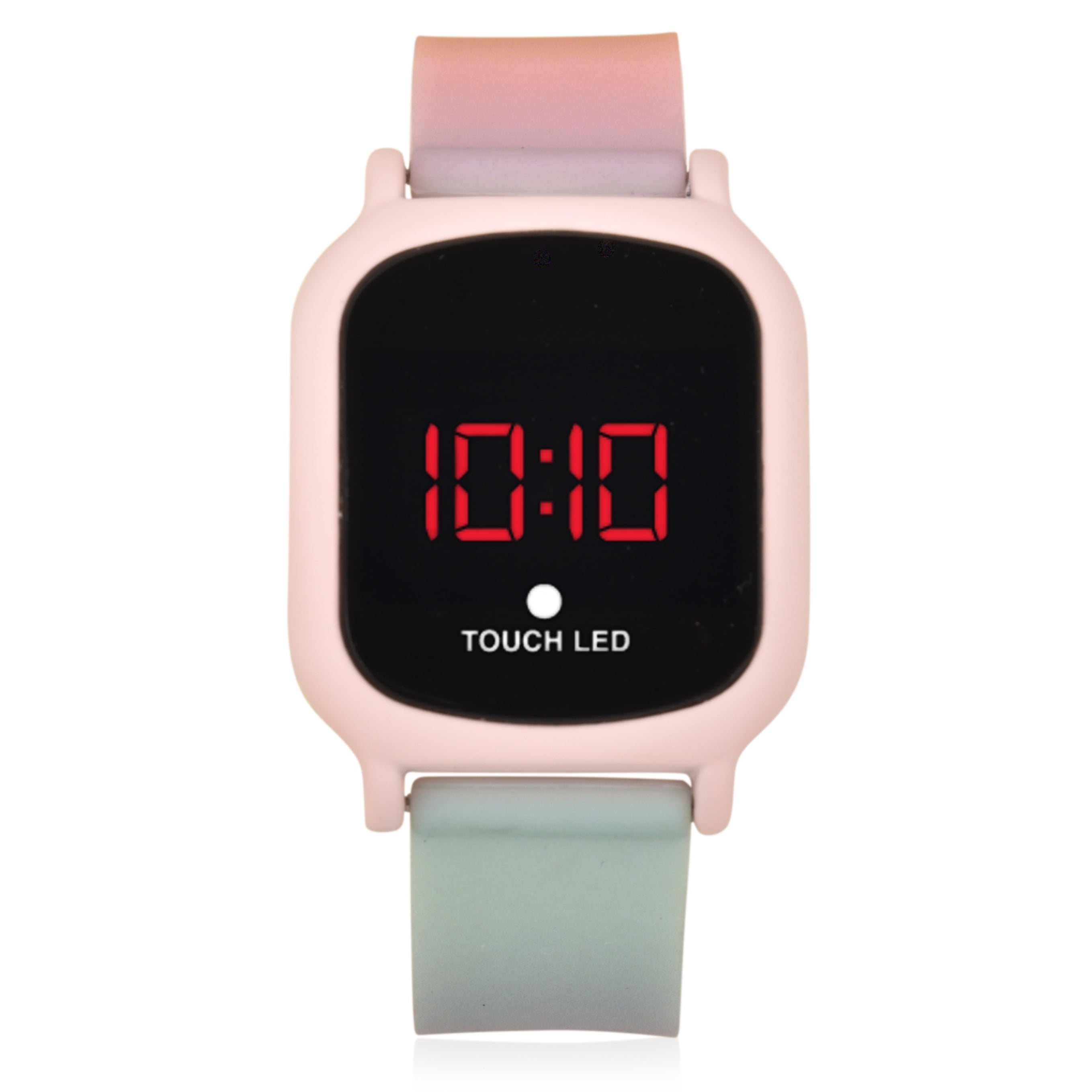 Wonder Nation Unisex Adult Children's LED Watch in Multi-Color Silicone Band - WN4067WM