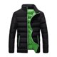 thumbnail image 3 of Parka cálida de estilo europeo para hombre, chaqueta informal de moda para invierno, chaqueta rellena de algodón a prueba de viento con cuello levantado sólido, 2024, 3 of 5