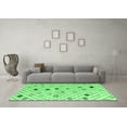 thumbnail image 3 of Ahgly Company Indoor Square Solid Emerald Green Modern Area Rugs, 6' Square, 3 of 4
