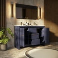 thumbnail image 4 of Lafarre 48 in W x 20 in D Navy Blue Double Bath Vanity and Cultured Marble Top, 4 of 9
