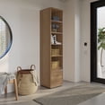 thumbnail image 3 of Nexera Porto Storage Cabinet, Brown Oak, 3 of 8