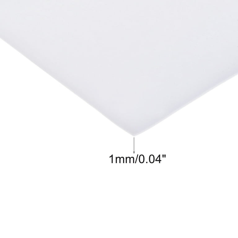 White EVA Foam Sheets 11 x 8 inch 1.7mm Thickness for Crafts DIY Projects,  6 Pcs