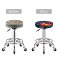 thumbnail image 5 of Kll Tropical Flower Round Bar Chair Cushion Cover 13 Inch,Bar Stool Protector With Elastic, Soft Washable, 5 of 7
