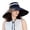 A-Black56, variant on Yuanlong Womens Hats Oversized Wide Brim Sun Hat Contrast Band Windproof Chin Strap Cap Spring Summer UV Protection Hats