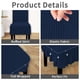 thumbnail image 4 of Funda Elasticada para Silla de Comedor Parsons con Falda en Azul Marino, 4 of 7