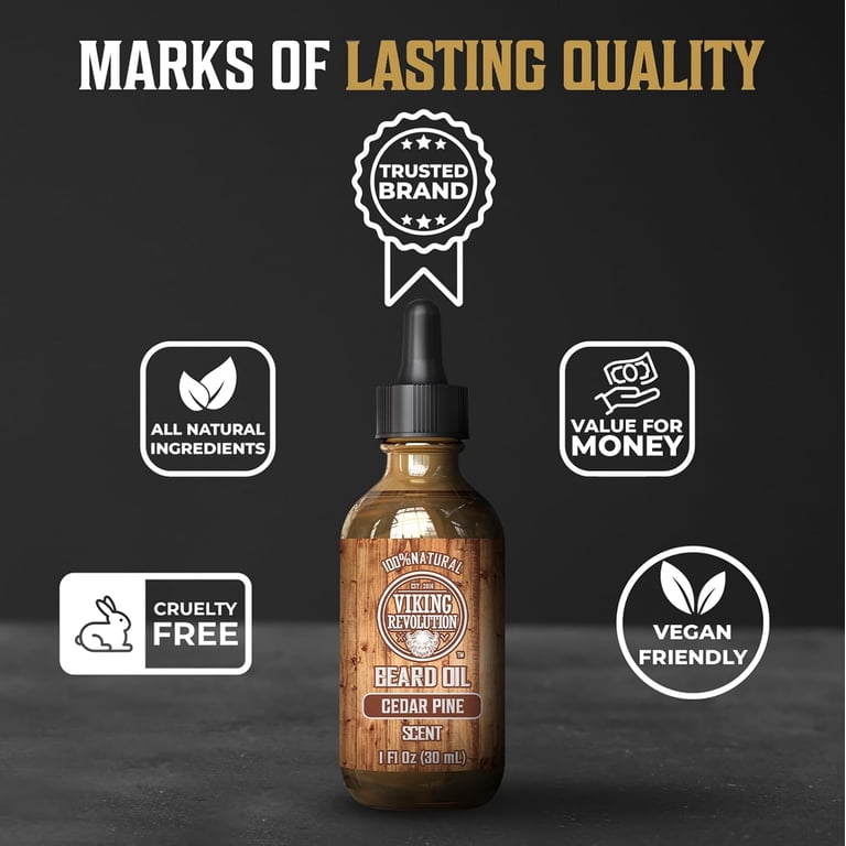 Viking Revolution Beard Oil Conditioner, Cedarwood & Pine photo 5