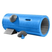 Athletic Works 13" Hollow Core Foam Roller with EVO Focus Technology, Blue/Gray