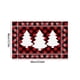 thumbnail image 3 of Felpudo navideño de terciopelo cristal a cuadros | Alfombra de baño antideslizante con astas rojas de 40 x 60 cm | Felpudo festivo | Material aterciopelado duradero | Tapete para la cocina, la, 3 of 6