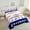 Blue White, variant on Football Comforter ,American Football Bedding Set Twin,Blue Red White Sports Comforter Sets,Rugby City Team Duvet Insert with 1 Pillowcase Warm(Buffalo)