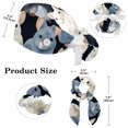 Colored Chinchilla Pattern Bandana Caps Sweatband with Hair Scrunchies