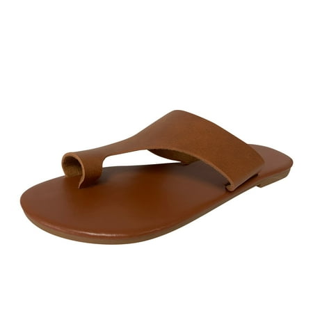 

NECHOLOGY Womens House Slippers Size 8 Flats Shoes Women Sandals Comfort With Elastic Ankle Strap Slipper Booties Women Brown 8