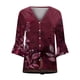 thumbnail image 5 of Cárdigan de botones para mujer, chaqueta estampada, chaqueta de cárdigan con cuello y mangas 3/4, chaqueta de cárdigan informal, cárdigan de algodón de imitación para mujer, 5 of 5
