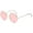 Pink, variant on Round Small Flat Sunglasses Circle Vintage Glasses Blue