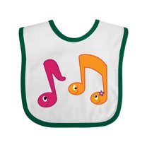 Inktastic Music Notes Band Choir Musician Gift Boys or Girls Baby Bib