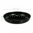 thumbnail image 3 of ACDANC Black Plastic Ashtray for Home Use Sturdy Design with Cigarette Slot Perfect for Indoor and Outdoor 6 x 4 inches, 3 of 5