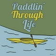 thumbnail image 3 of Edwins, Hugo 20x20 Black Modern Framed Museum Art Print Titled - Paddlin Through Life, 3 of 5