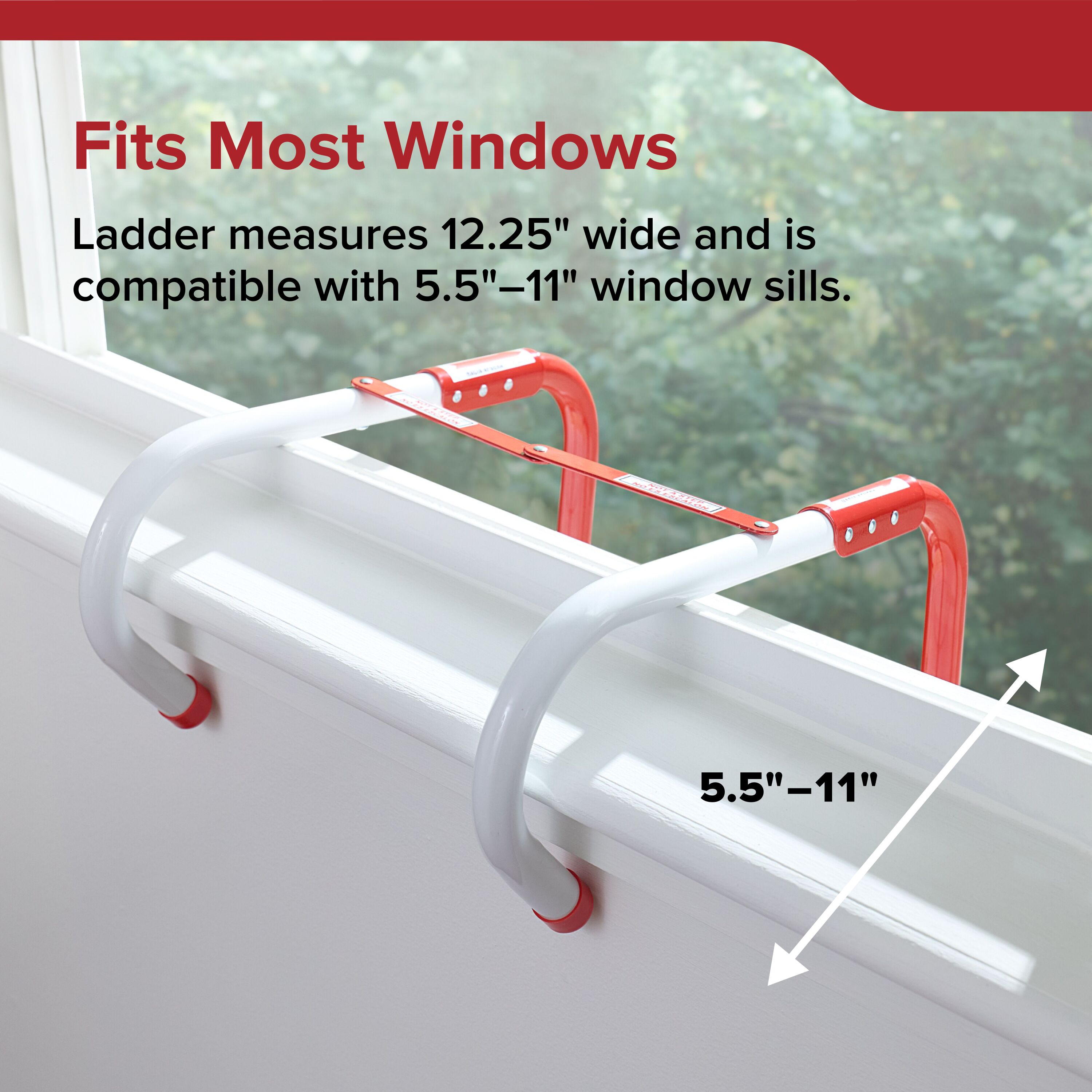 Kidde 2-Story Fire Escape Ladder, 13 Ft., Steel Anti-Slip Rungs photo 4