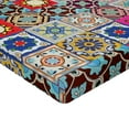 thumbnail image 2 of Ambesonne Colorful Fitted Sheet, Geometric Mosaic Tiles, Twin Size, Multicolor, 2 of 3