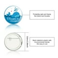 thumbnail image 2 of Tinplate Brooch with Plastic Bottom & Iron Pin Flat Round Mixed Color Word 58x4mm 9pcs/set, 2 of 7