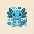 thumbnail image 4 of Inktastic Cute Axolotl with Hearts and Stars Boys or Girls Baby T-Shirt, 4 of 5