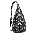 thumbnail image 1 of Cute Cartoon Cat Sling Backpack - Funny Paw Pattern Shoulder Bag (Adorable Pet Design, Lightweight & Durable), 1 of 4