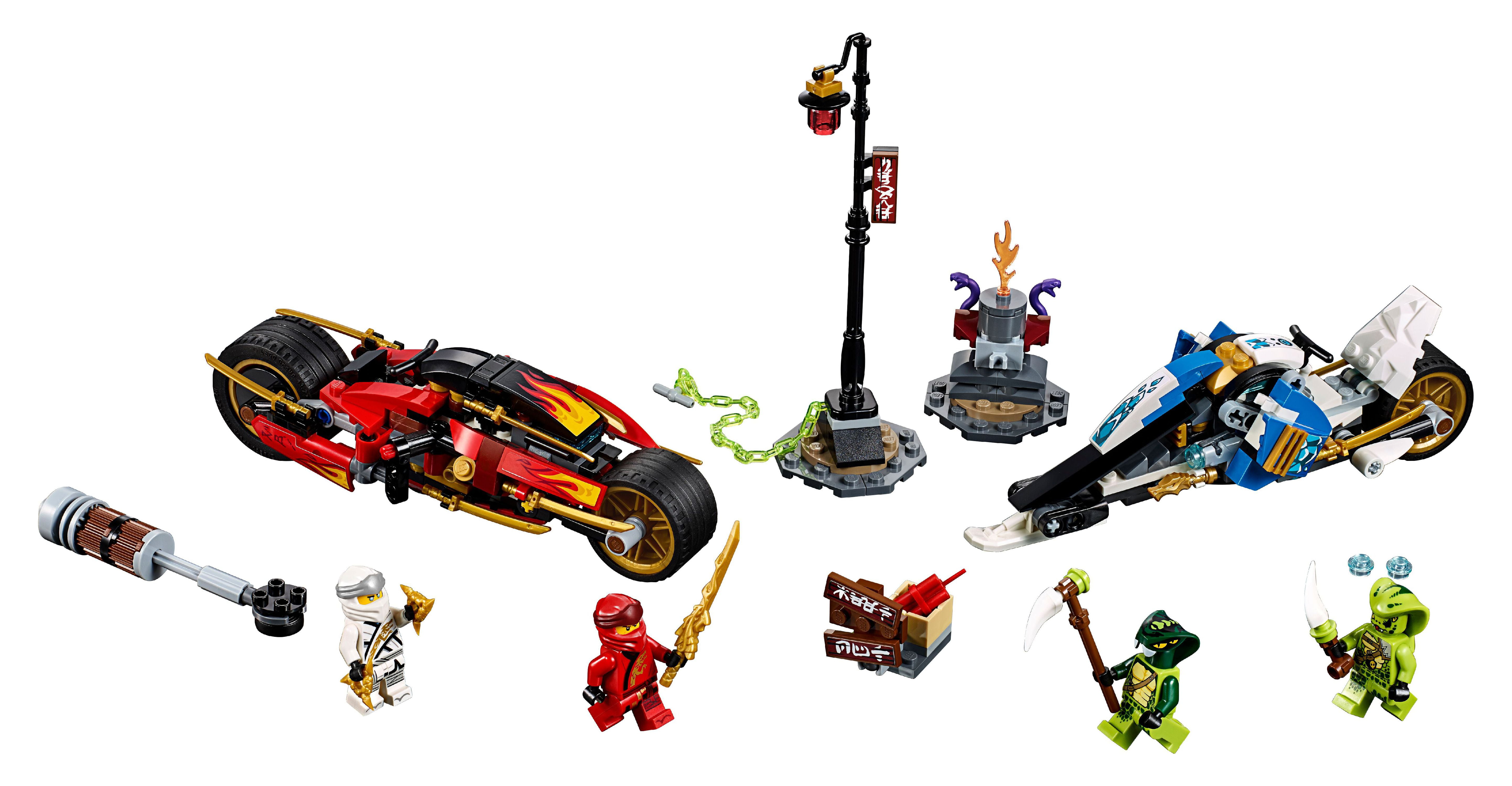 LEGO NINJAGO Legacy Kai?s Blade Cycle & Zane?s Snowmobile 70667