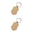 thumbnail image 4 of relayinert 1/2/3/5 Wood Key Chain Craft Blank Keyring Gift Personalized Pendant Hanging Outdoor Holder Handicraft Organizer Accessory Type 6 2PCS, 4 of 6