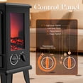 thumbnail image 3 of LifePlus Electric Fireplace Heater, Freestanding Fireplace Stove with 3D Realistic Flame for Indoor Home Safe Use, 750W/ 1500W, 19", 3 of 10