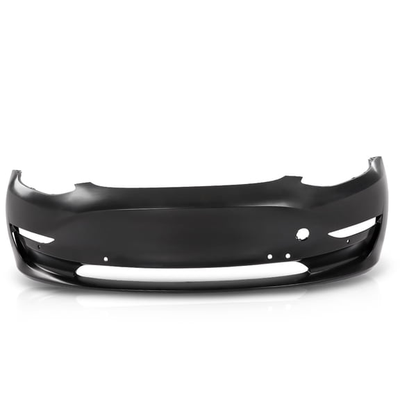 Front Bumper Cover Fascia Primed w/ Tow Hook Hole Fit For 2017-2023 Tesla Model 3 1084168S0E