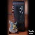 thumbnail image 3 of Fender Strat HD 10 Inch Miniature Guitar Replica Collectible Silver, 3 of 5