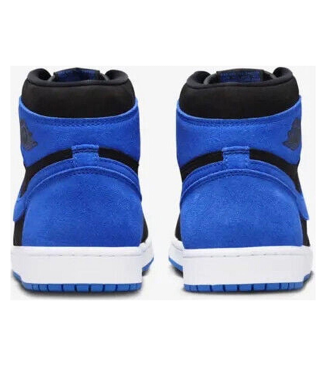 black and blue high top jordans