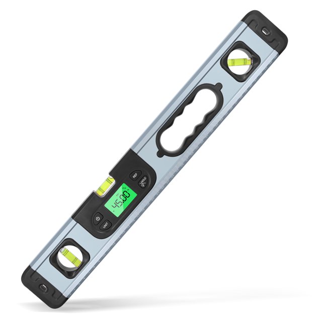Graflsoa Digital Angle Finder with Inclinometer and Level, ABS & Aluminum Alloy, No Battery Included, 0.05° Resolution, ±0.1° Accuracy, 50cm Length