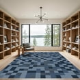 thumbnail image 2 of ODIKA 5'x7' Machine Washable Non-Slip Area Rug, Geometric Navy Blue High Traffic Rug, Blue, 1053893, 2 of 7