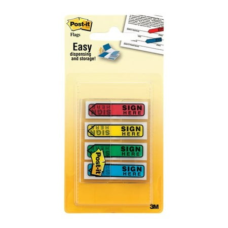 Post It Flags, Sign Here 80 Flags/pack