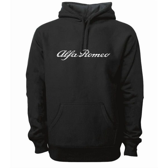 Alfa Romeo Sudadera Hoodie Caballero Talla Extra Grande con Logo firma en el pecho Oficial Estilo Racing Casual