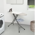 thumbnail image 3 of Better Homes & Gardens Wide‑Top Ironing Board – 47" x 38", Adjustable Height, Steel Frame, Built‑In Iron Rest and Clothes Rack, Non‑Slip Feet, Grey, 3 of 17