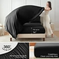 thumbnail image 3 of Twin Comforter Set Black, 5 Pieces Bed in a Bag Twin, Complete Bedding Set Includes Comforter, Flat Sheet, Fitted Sheet, Pillowcase and Pillow Sham, Black, 3 of 17